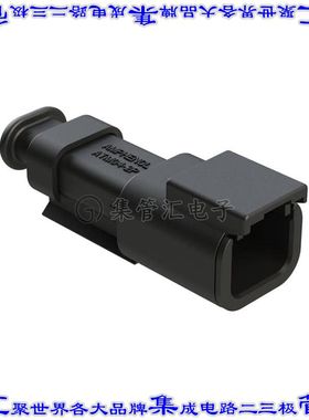 ATM04-2P-SR01BK 矩形连接器外壳2POS插座公形引脚黑色自由悬挂