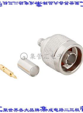 172101 同轴连接器N型插头公引脚压接焊接50欧姆自由悬挂