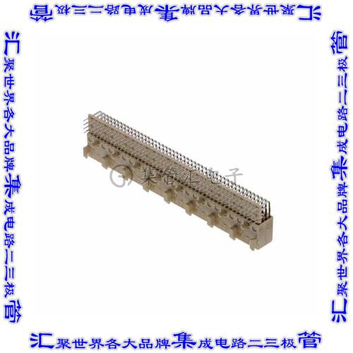 HM1F44TAP000H6LF 背板连接器192POS插座母插口4排2mm板边缘通孔