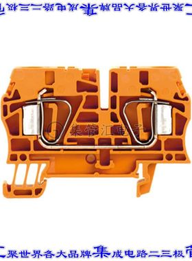 1636820000 端子块连接器2POS馈通式8.1mm橙色8-22AWG