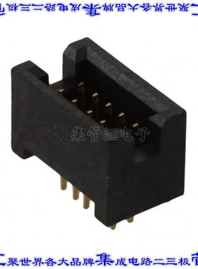 M50-4700545 针座连接器10POS接头2排1.27mm公形插针通孔直针镀金