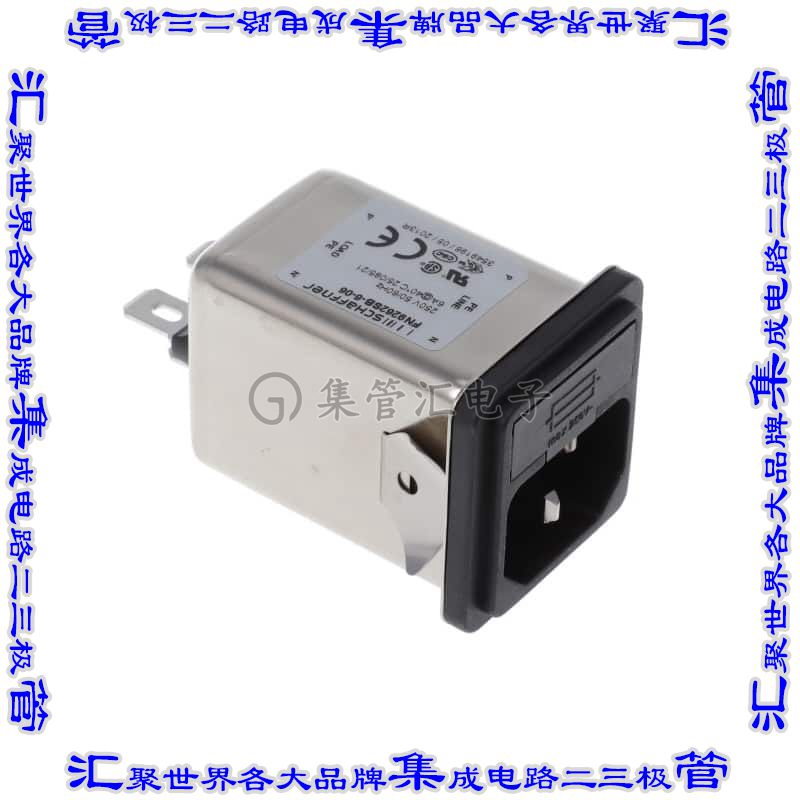 FN9262SB-6-06 电源接入连接器3POS插座公插片模块IEC320-C14面板