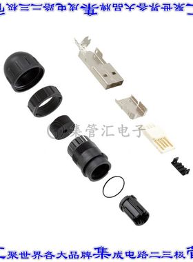 DCC-USBAB-180 连接器USB-A插头4POS USB 2.0自由悬挂