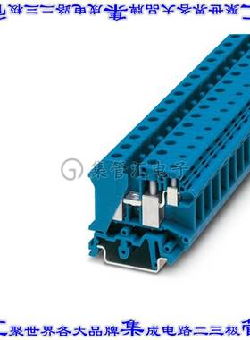 3001475 端子块连接器3POS馈通式10.2mm蓝色12-30AWG