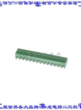 OSTOQ143250 端子块连接器14POS接头公引脚带罩3.81mm垂直焊接