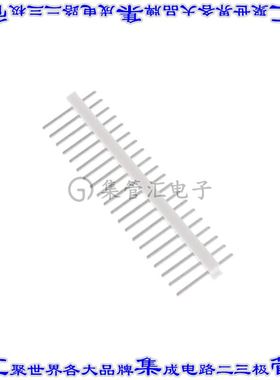 2-640452-0 针座连接器20POS接头2.54mm公形插针通孔直针锡
