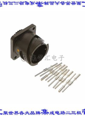 CIR030FP-18-1P-F80 圆形连接器10POS插座公形引脚压接银面板安装