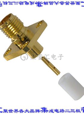 132108 同轴连接器SMA插孔母形插口焊接50欧姆面板安装