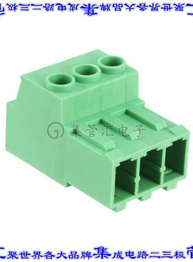1709050 端子块连接器3POS插头公引脚7.62mm绿色自由悬挂