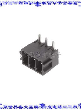 110-M-211/03 端子块连接器3POS接头公引脚带罩3.5mm灰色90DEG通