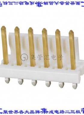 3-641208-6 针座连接器6POS接头3.96mm公形插针通孔直针镀金