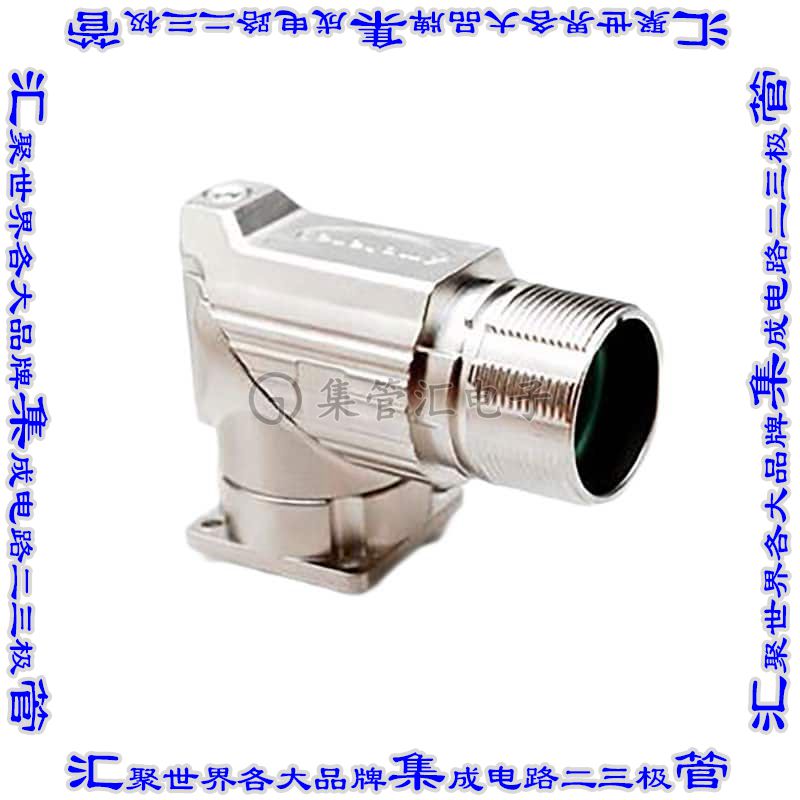 MA7RAE1201 圆形连接器12POS插座外壳银色面板安装直角底壳可旋转