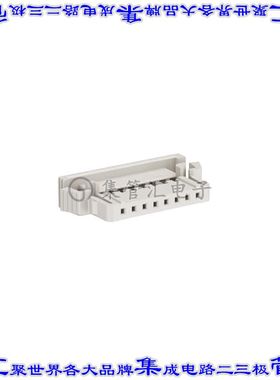 119976-E 矩形连接器外壳8POS插座2mm母形插口天然色自由悬挂