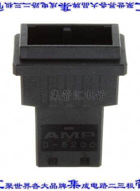 2-353046-2 矩形连接器外壳2POS插头10.16mm公形引脚黑色自由悬挂