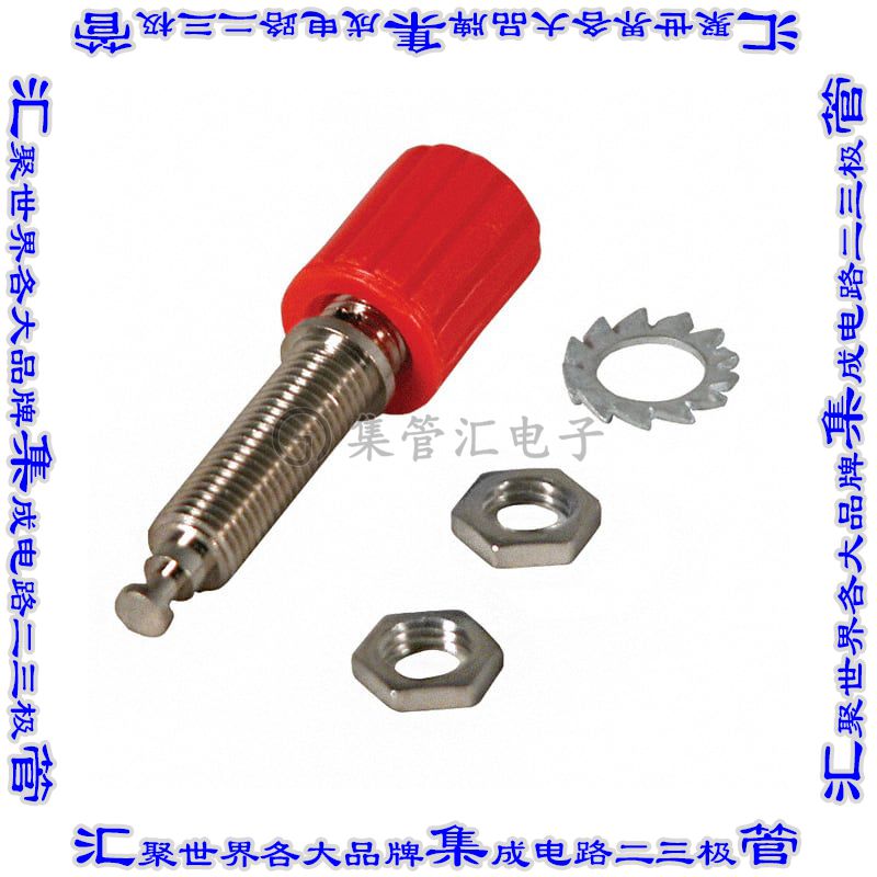 CT2234-2 接插件连接器CONN BIND POST KNURLED RED