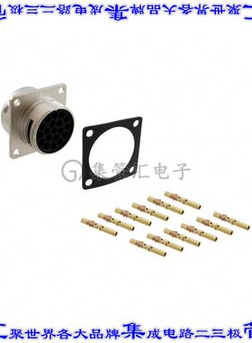 RT071412PNH-K 圆形连接器12POS插座公形引脚压接镀金面板安装