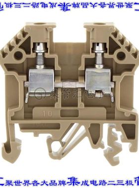 1001.2 端子块连接器2POS馈通式6.0mm米色10-22AWG