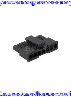 662007013322 矩形连接器外壳7POS插座3mm母形插口黑色自由悬挂