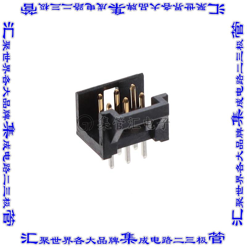 2MM-HSP-D03-VT-02-H-TB 针座连接器6POS接头2排2mm公形插针通孔