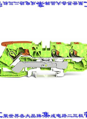 2110-5307 端子块连接器3POS接地地面10.0mm绿色黄色6-20AWG