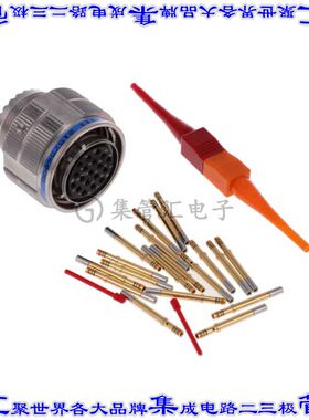 D38999/26KD19SN 圆形连接器19POS插头母插口压接镀金自由悬挂