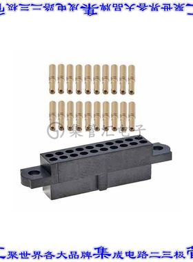 M80-4712605 矩形连接器26POS插座2排2mm母插口黑色压接镀金自由