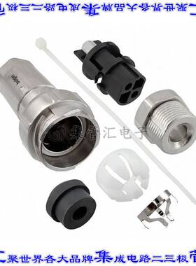 PXM7011/02S/ST/0507/SN 圆形连接器2(电源)插座母插口螺钉镍自由