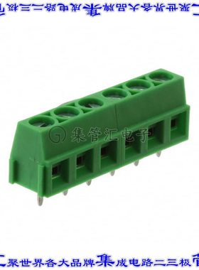 32.406 线对板连接器6POS接线端子5.08mm通孔水平带板