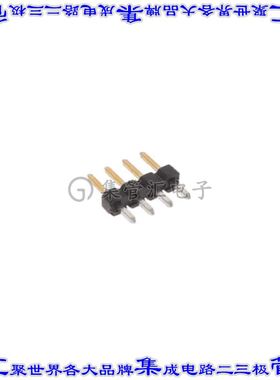 2355104-4 针座连接器4POS分离式2mm公形插针通孔直针镀金