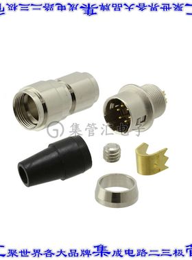 SD-PNN06-MMLAL-SX0-000 圆形连接器6POS插头公引脚焊杯镀金自由