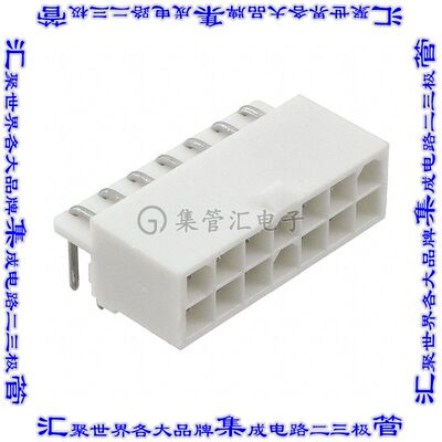 1-770973-0 针座连接器14POS接头2排4.14mm公形插针通孔直角锡