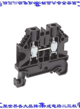 XW5T-S4.0-1.1-1 端子块连接器2POS馈通式6.0mm灰色10-26AWG