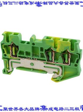 3031267 端子块连接器3POS接地地面5.2mm绿色黄色12-28AWG