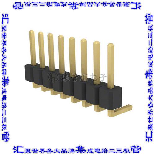 PRPC008SBAN-M71RC 针座连接器8POS分离式2.54mm公形插针通孔直角