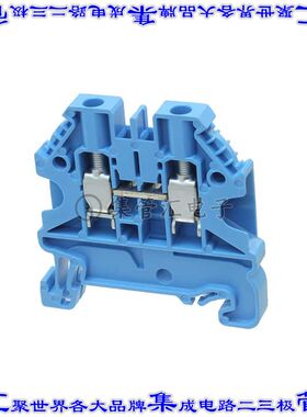 XW5T-S4.0-1.1-1BL 端子块连接器2POS馈通式6.0mm蓝色10-26AWG