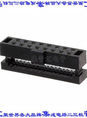 TCSD-08-01-F-N 矩形连接器16POS插座2排2mm母插口黑色IDC镀金自