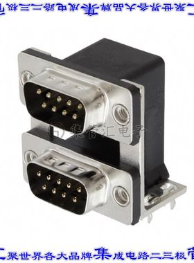 ASUB-277-09TP23 连接器9,9插头公引脚D-TYPE型通孔直角