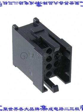 TST12PA00 矩形连接器外壳12POS插头4排5.08mm黑色自由悬挂