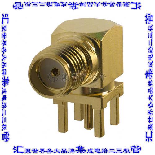901-143-6RFX 同轴连接器SMA插孔母形插口焊接50欧姆通孔直角