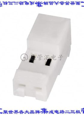 3-641535-2 矩形连接器2POS插座2.54mm母插口白色IDC锡自由悬挂直
