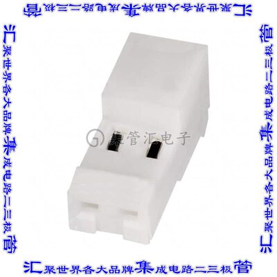 3-641535-2 矩形连接器2POS插座2.54mm母插口白色IDC锡自由悬挂直