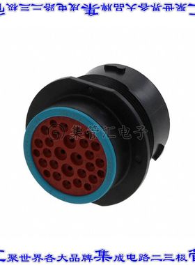 HDP24-24-29SE 圆形连接器29POS插座外壳用于母插口黑色面板安装