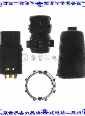 EN3C6MX 圆形连接器6POS插头公引脚焊杯镀金自由悬挂