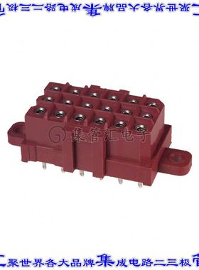 207530-7 针座连接器18POS插座3排5mm母形插口通孔直针锡