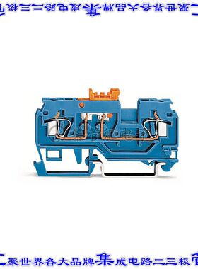 280-876 端子块连接器2POS断连5.0mm蓝色12-28AWG