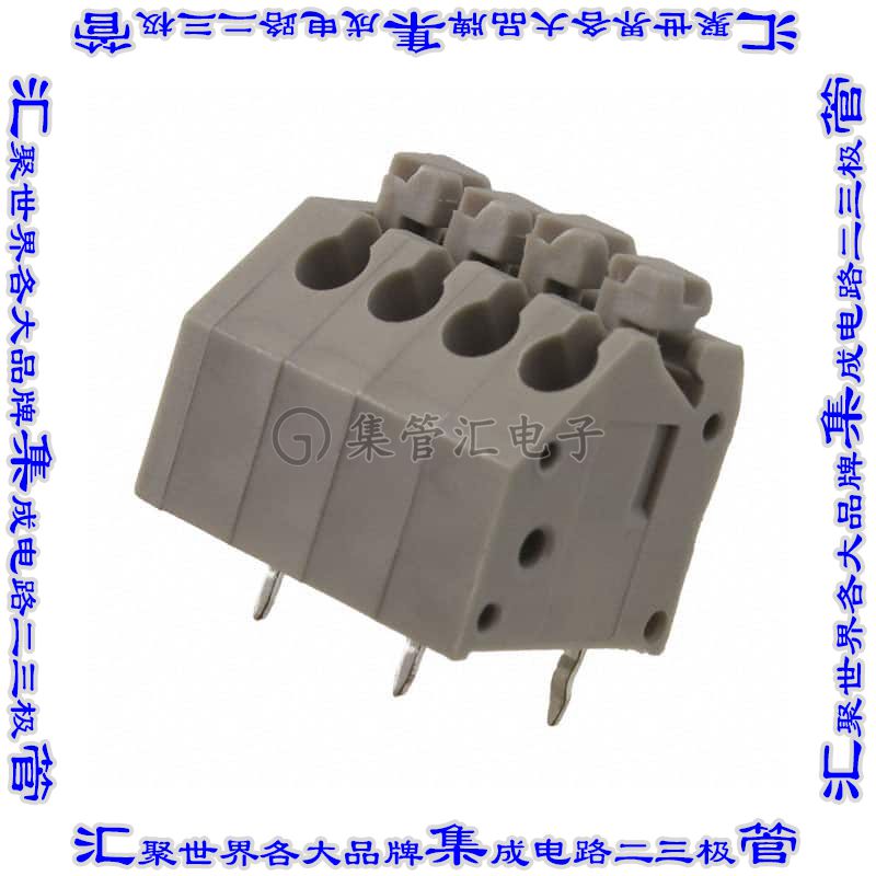 EB59A-04-A 线对板连接器4POS接线端子3.5mm通孔水平带板