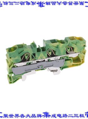 2010-1307 端子块连接器3POS接地地面10.0mm绿色黄色6-14AWG