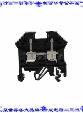 1001.4 端子块连接器2POS馈通式6.0mm黑色10-22AWG