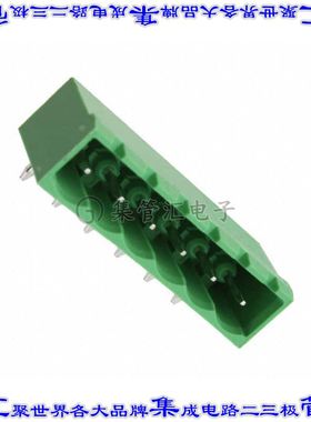 OSTOQ067151 端子块连接器6POS接头公引脚带罩5mm90DEG焊接