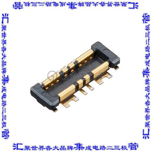 AXF482700A 板对板连接器8POS接头外罩触点2排表贴SMD镀金